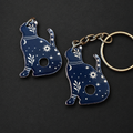 Moonwatcher Cat Charm & Keychain