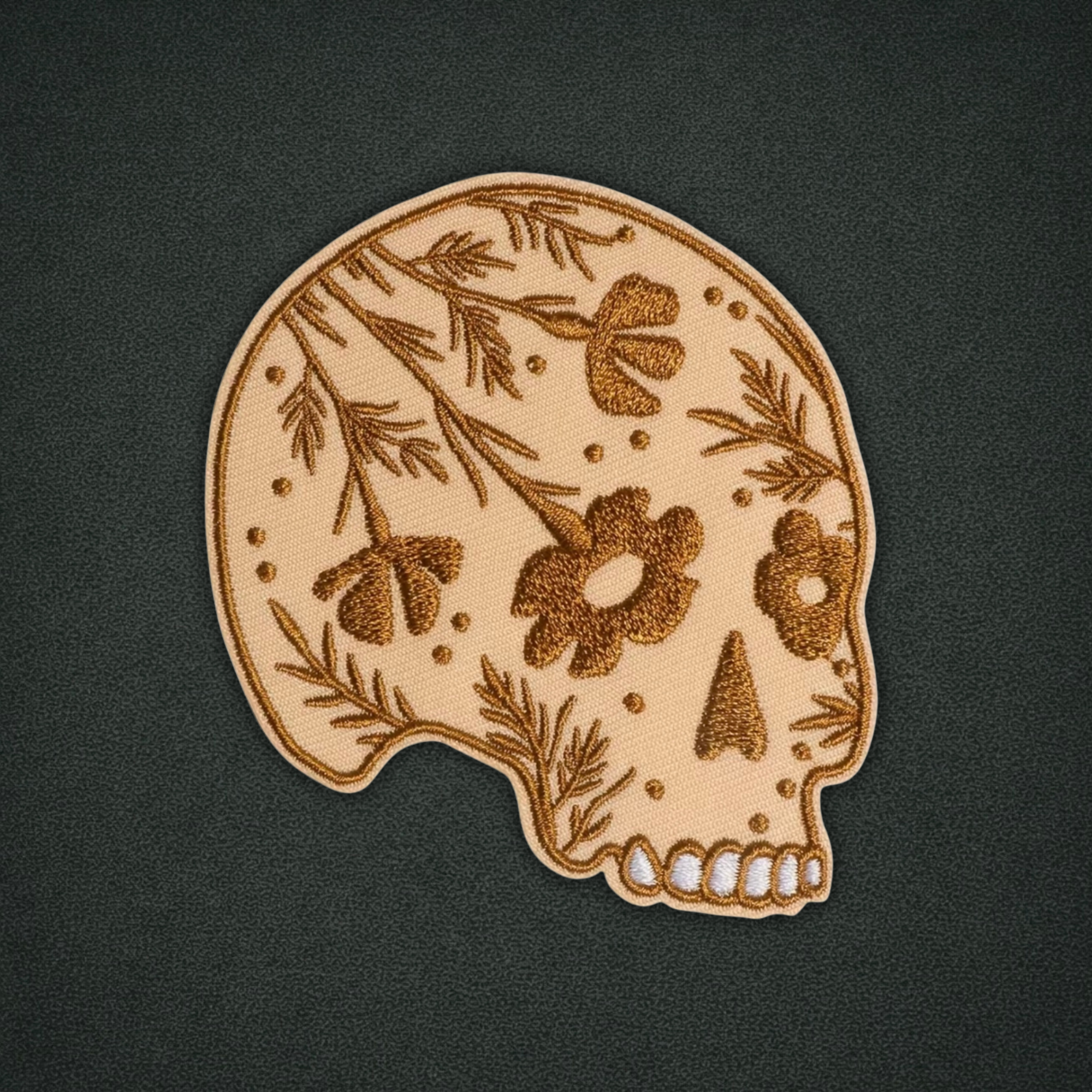 Floral Skull Patch
