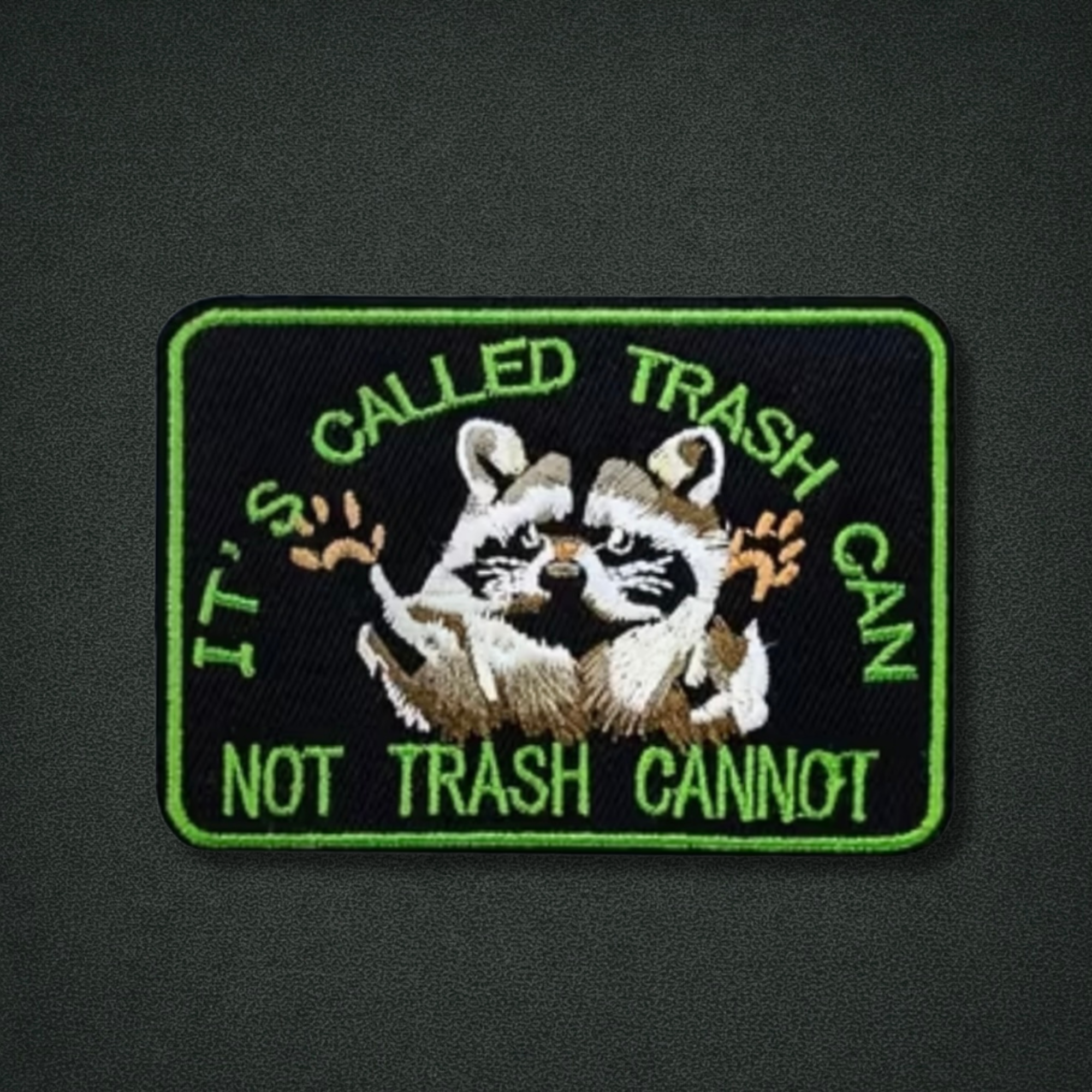 Trash Can Raccoon Patch