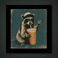 Caffeinated Chaos Raccoon Panel