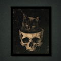 Home Sweet Skull Cat Panel
