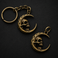 Crescent Skull Charm & Keychain