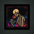 Nothing But Time Watercolor Skelly