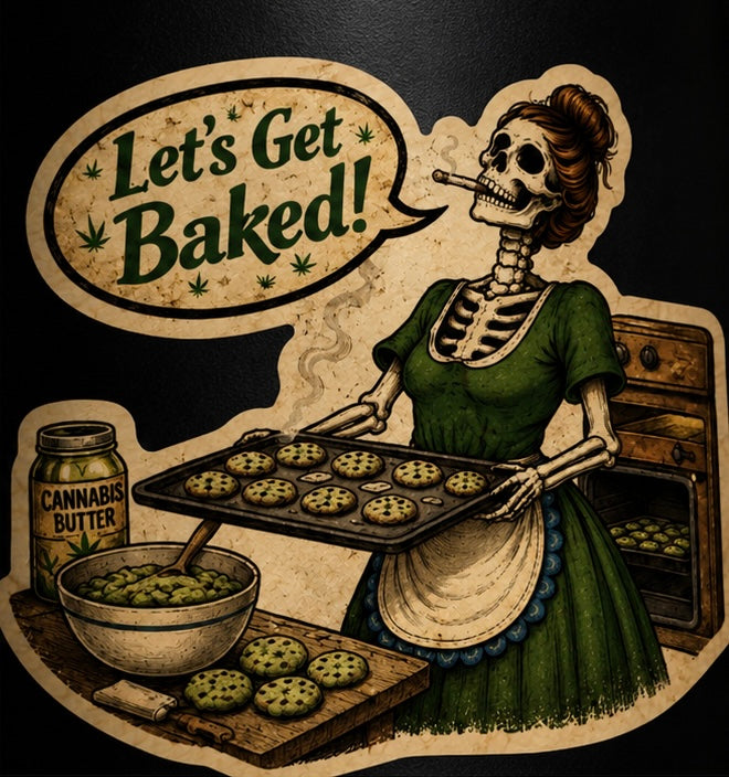 Let’s Get Baked Domestic Decay Sticker