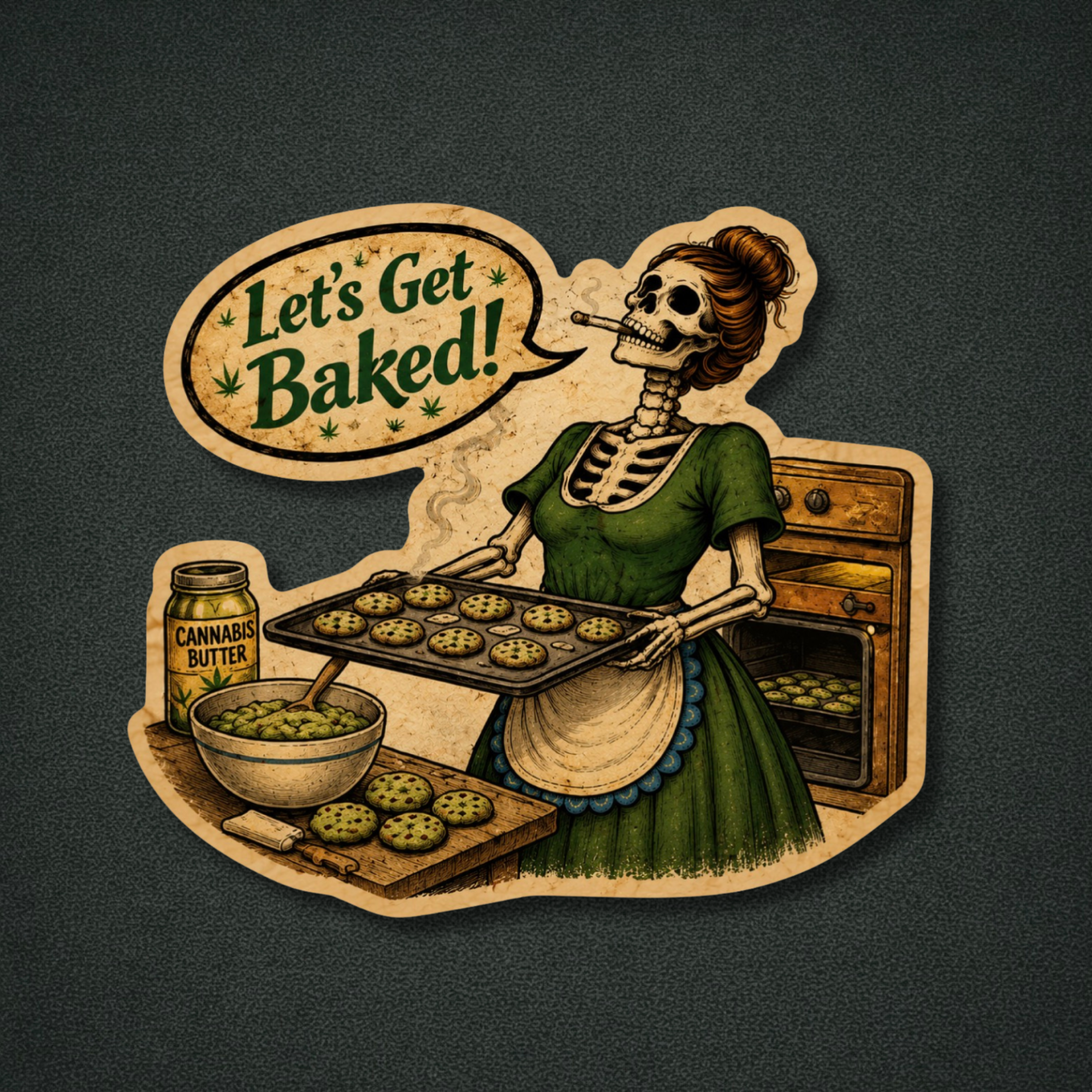 Let’s Get Baked Domestic Decay Sticker