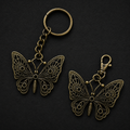 Antique Bronze Butterfly Charm & Keychain