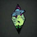 Beaming UFO Patch
