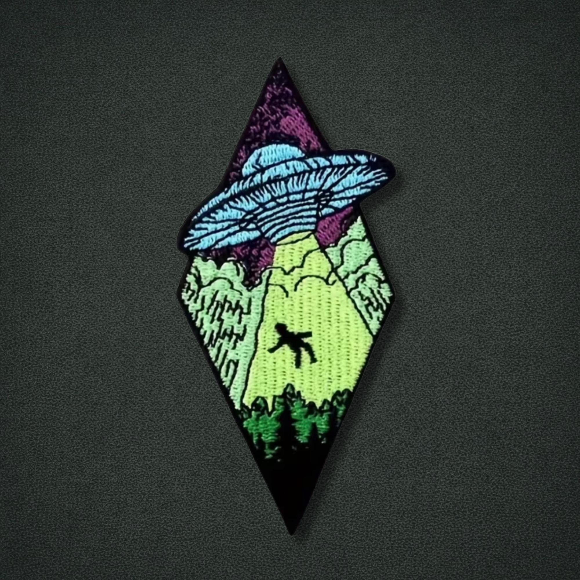 Beaming UFO Patch