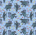 Raccoon Ruckus blue