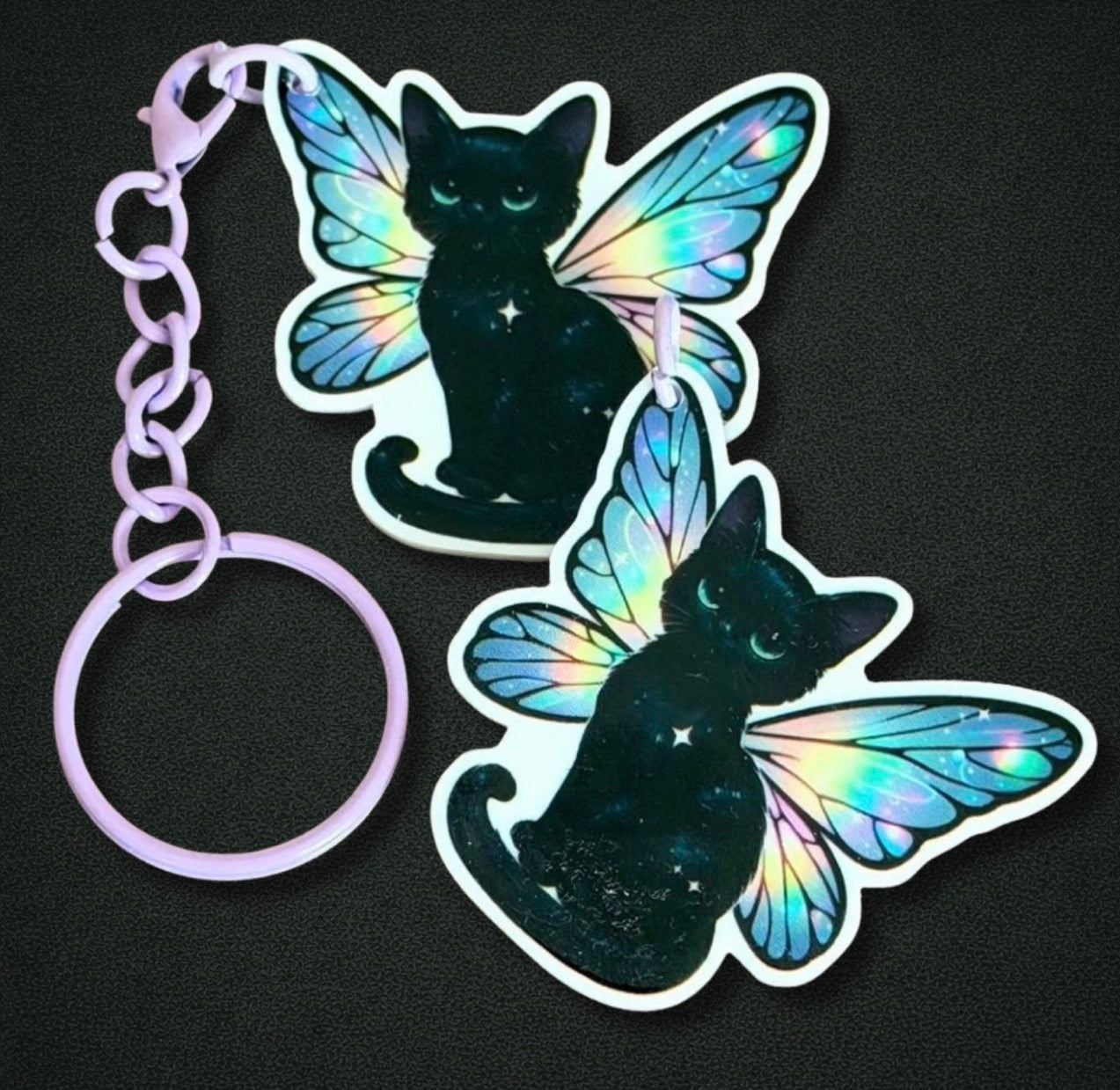 Fairy Cat Charm & Keychain