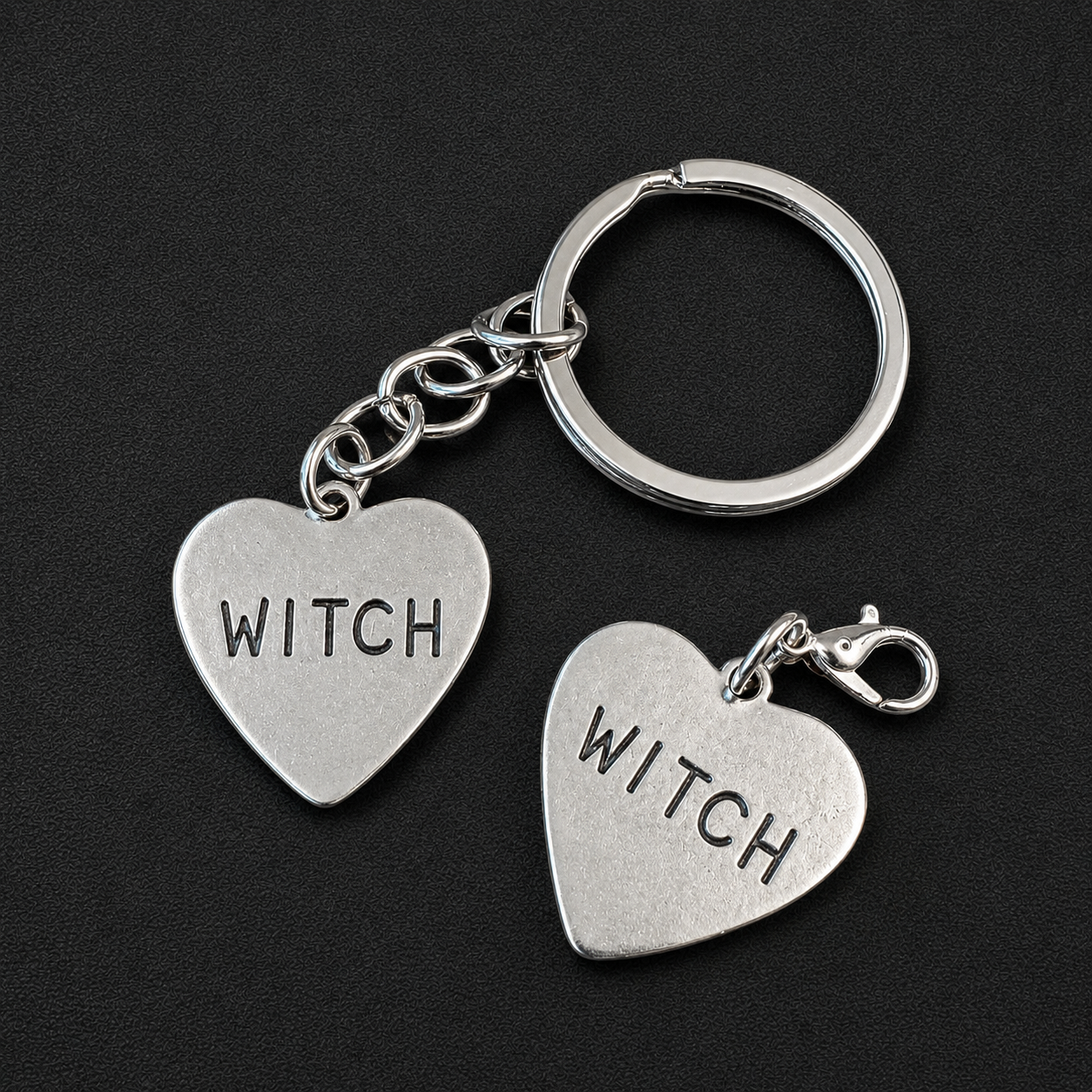 Witch Heart Charm & Keychain