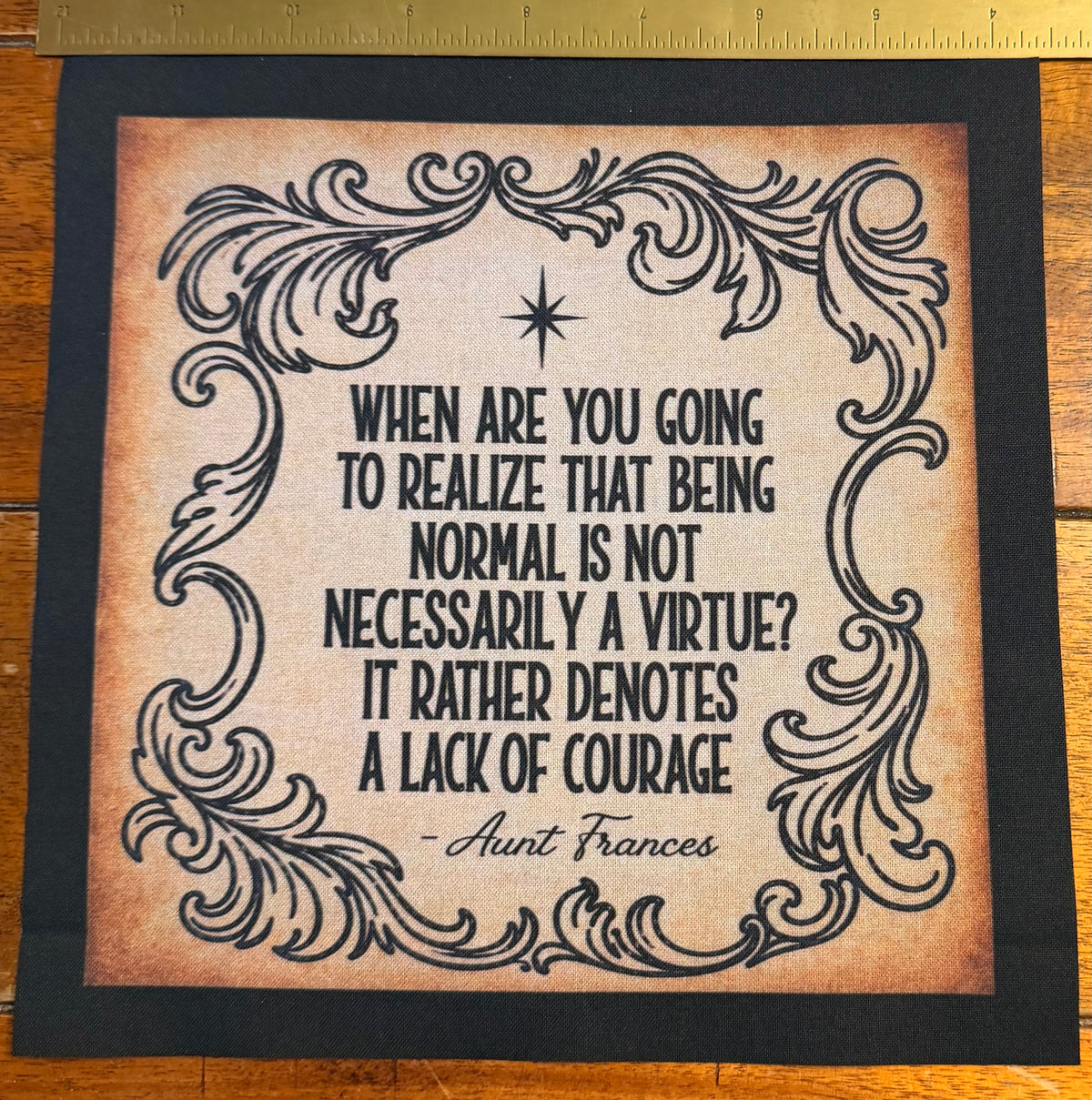 Aunt Frances Iconic Quote Practical Magic Panel