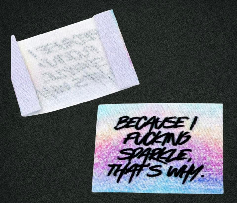 Because I Fucking Sparkle… Label Pack