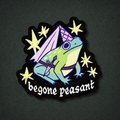 Begone Peasant Frog Sticker