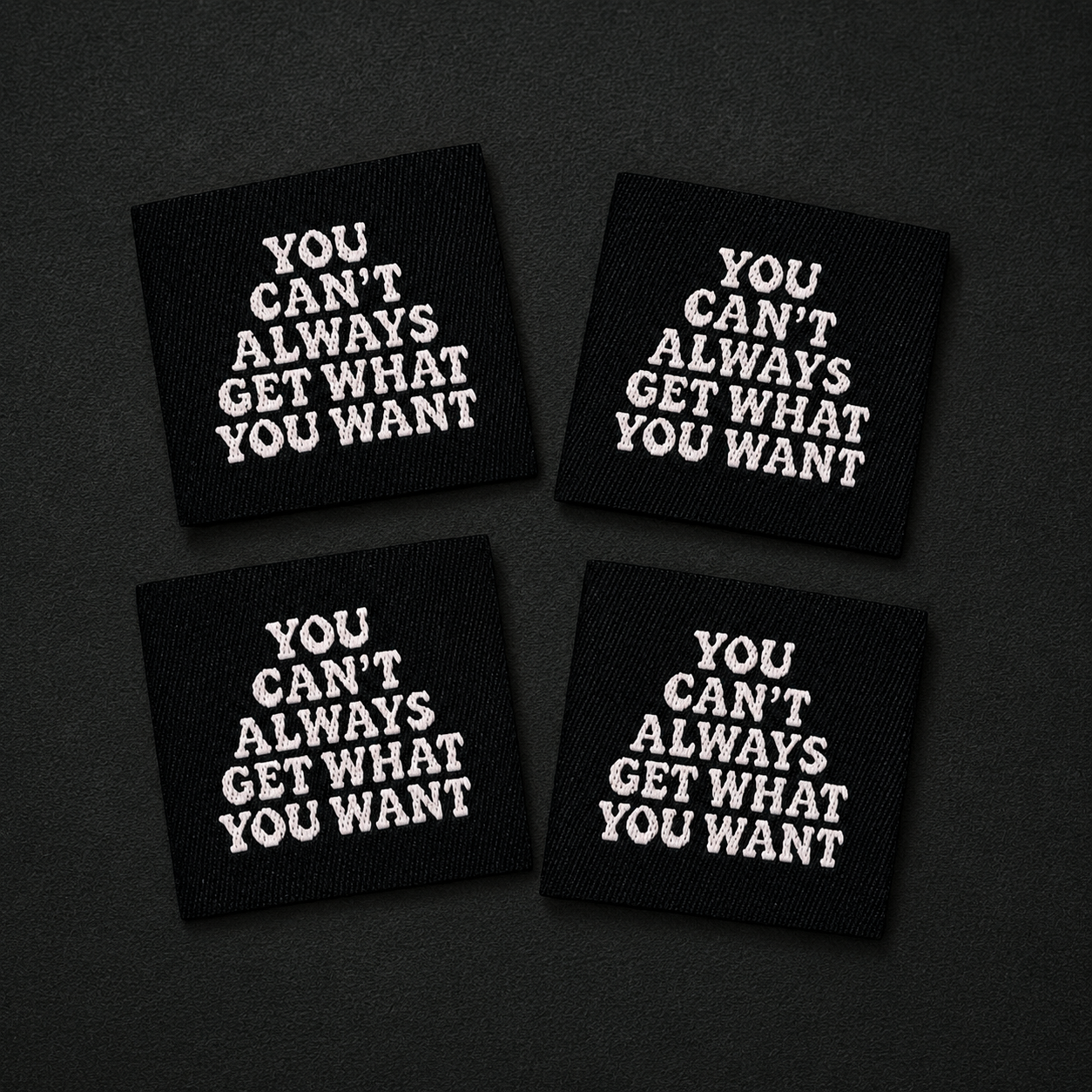 You can’t always get what you want label pack