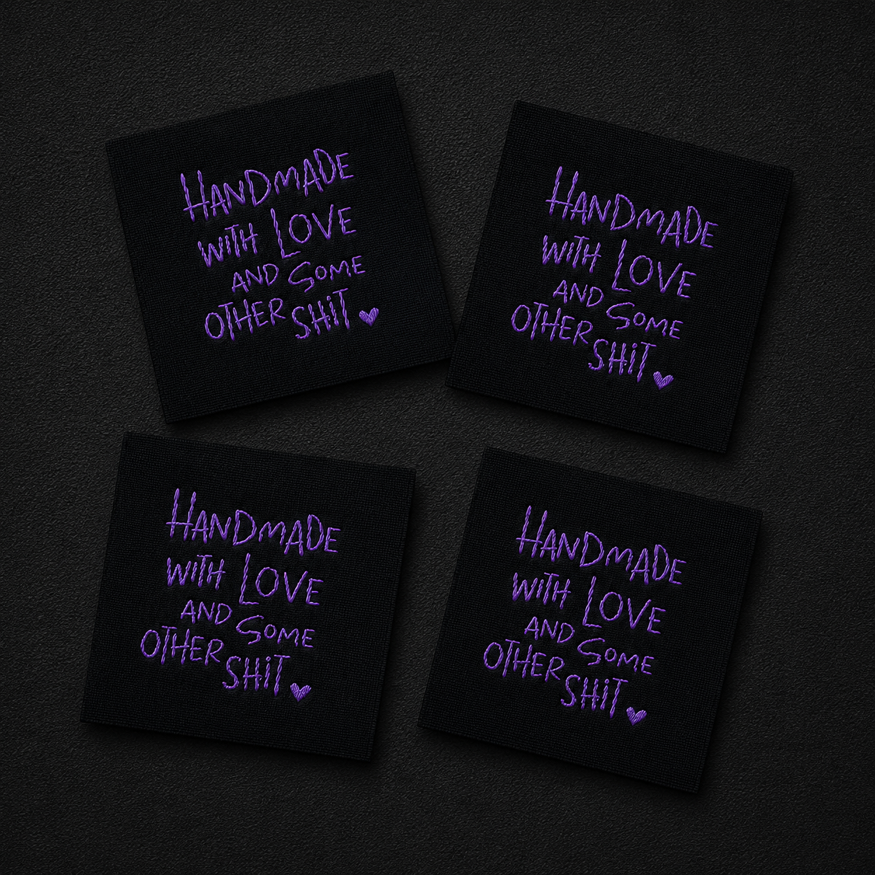 Handmade with love and some other shit label pack