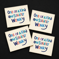 One of a kind and slightly wonky label pack
