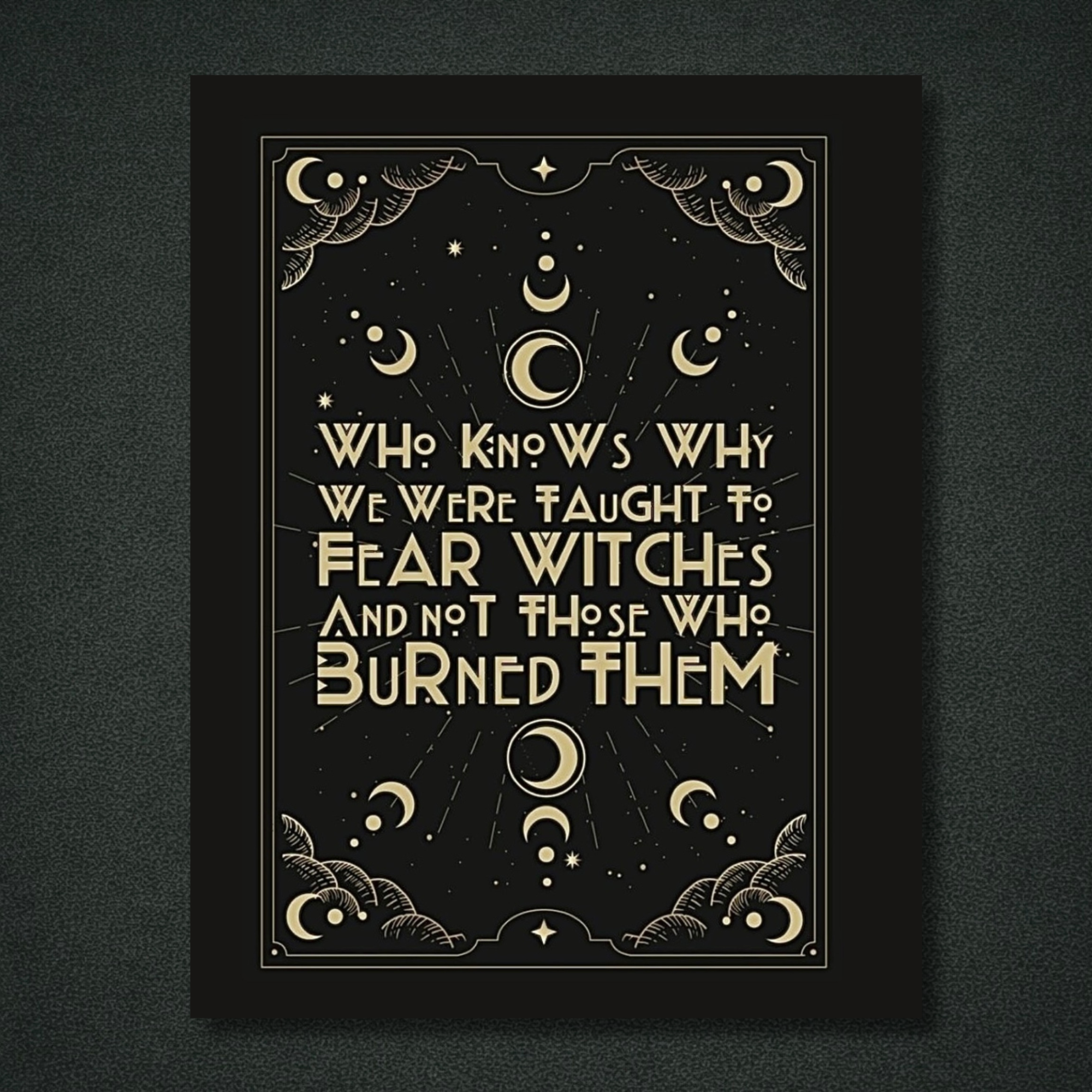 Who knows why we’re taught to fear witches… Panel