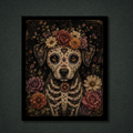 Blooming Bones Dog Panel