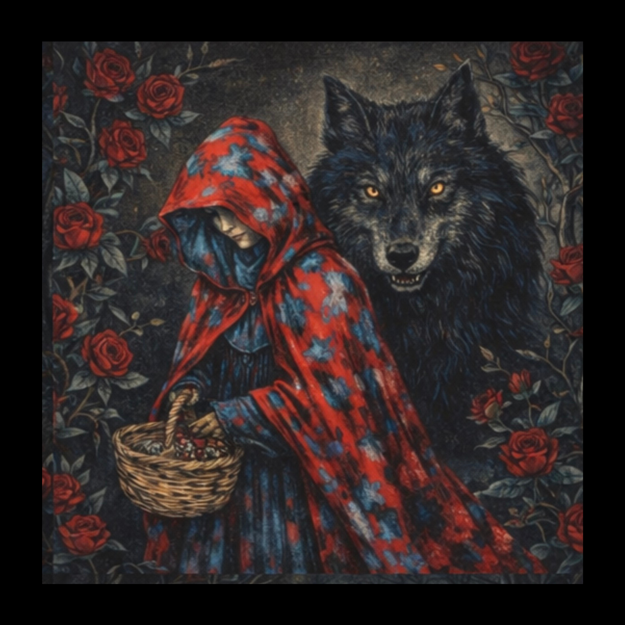 Red Riding Hood Wolf Panel