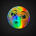 Moon Lady Gold Holographic Sticker