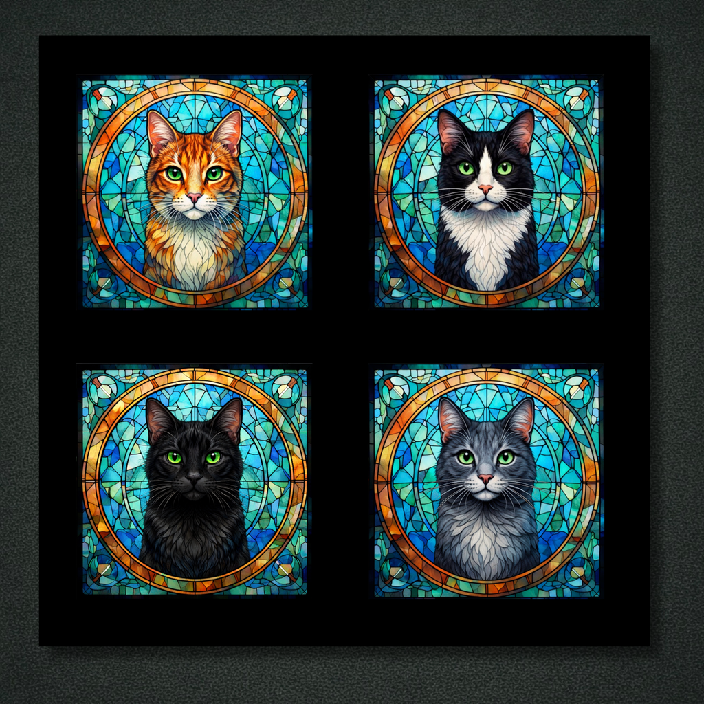 Stained Glass Kitty